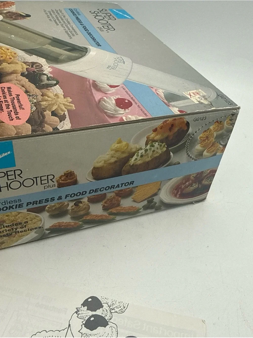 Proctor Silex Super Shooter Plus Cookie Press & Food Decorator 6 Discs  Cordless